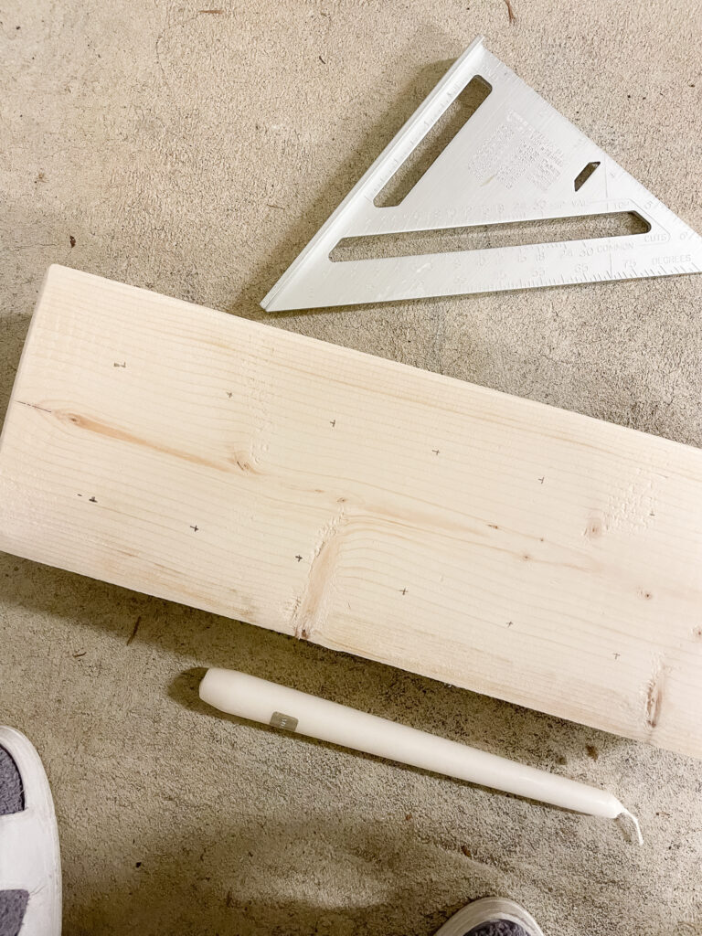 materials needed to make tapered candle holders.