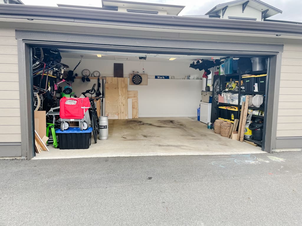 one room challenge - spring 2022 week one announcement - a messy garage!