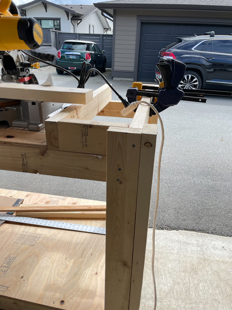 mitre saw station in the making