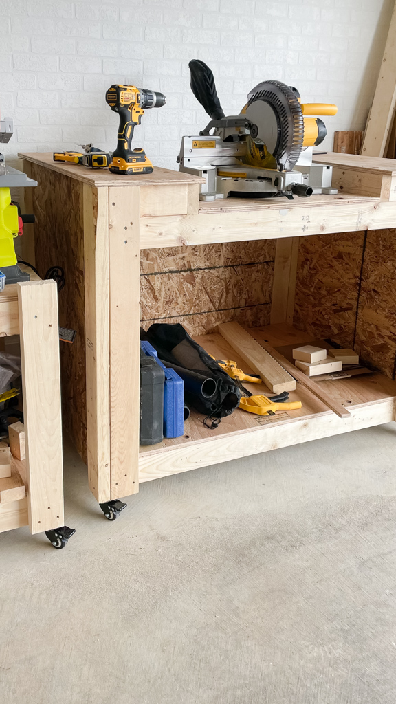 mitre saw station in the making