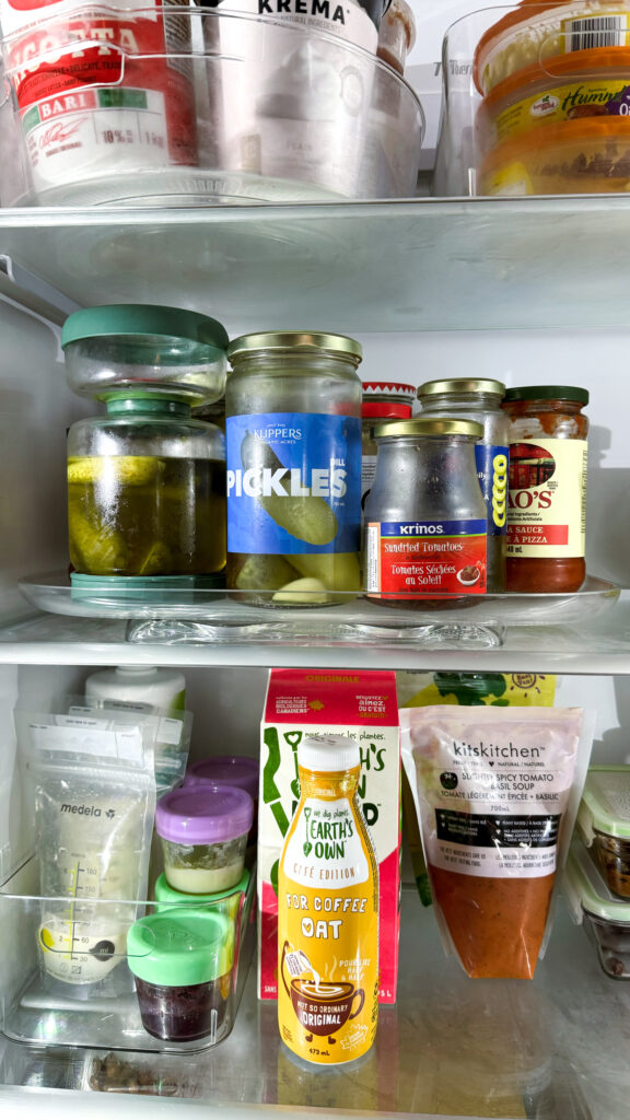 organizing your fridge using a turntable